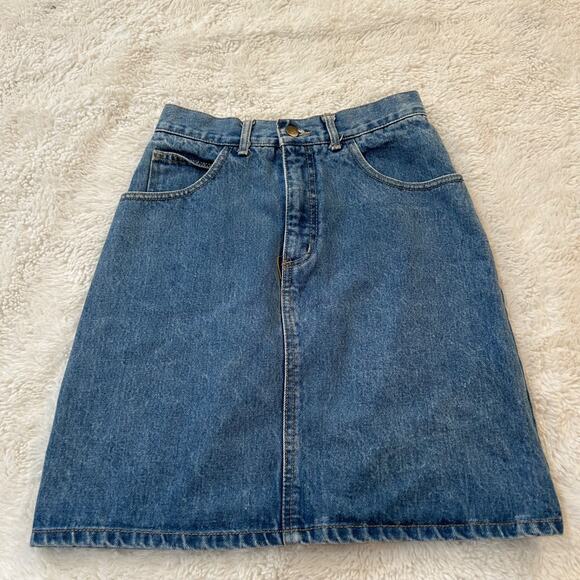 Guess Dresses & Skirts - VTG 90's GEORGES MARCIANO GUESS Jean Skirt 28 Festival Y2K Boho Indie Garnola